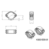 Base picatinny monobloco de 30mm anéis para luneta | com alavancas 