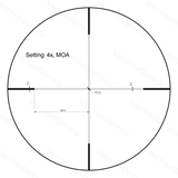 Vector Optics Forester 1-4x24SFP mira telescópica 