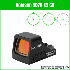 Ótica de pistola Holosun com pegada da série K