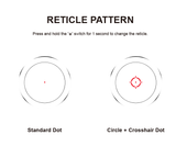 Vector Optics Mira Nautilus 1x30 Retículo Duplo mira red dot 